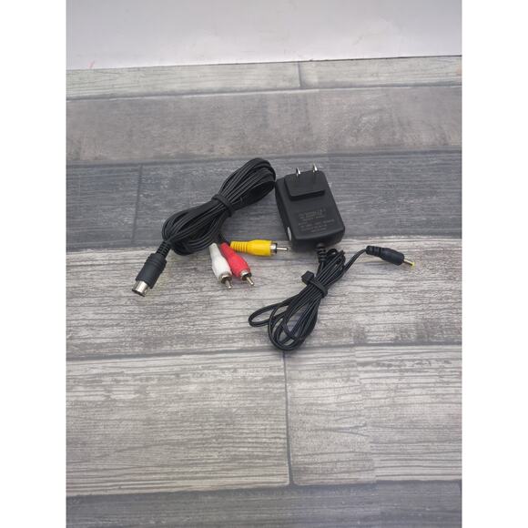 Super Nintendo SNES Power Supply AC Adapter Cord Official OEM SNS-002 & AV Cable - Picture 2 of 11